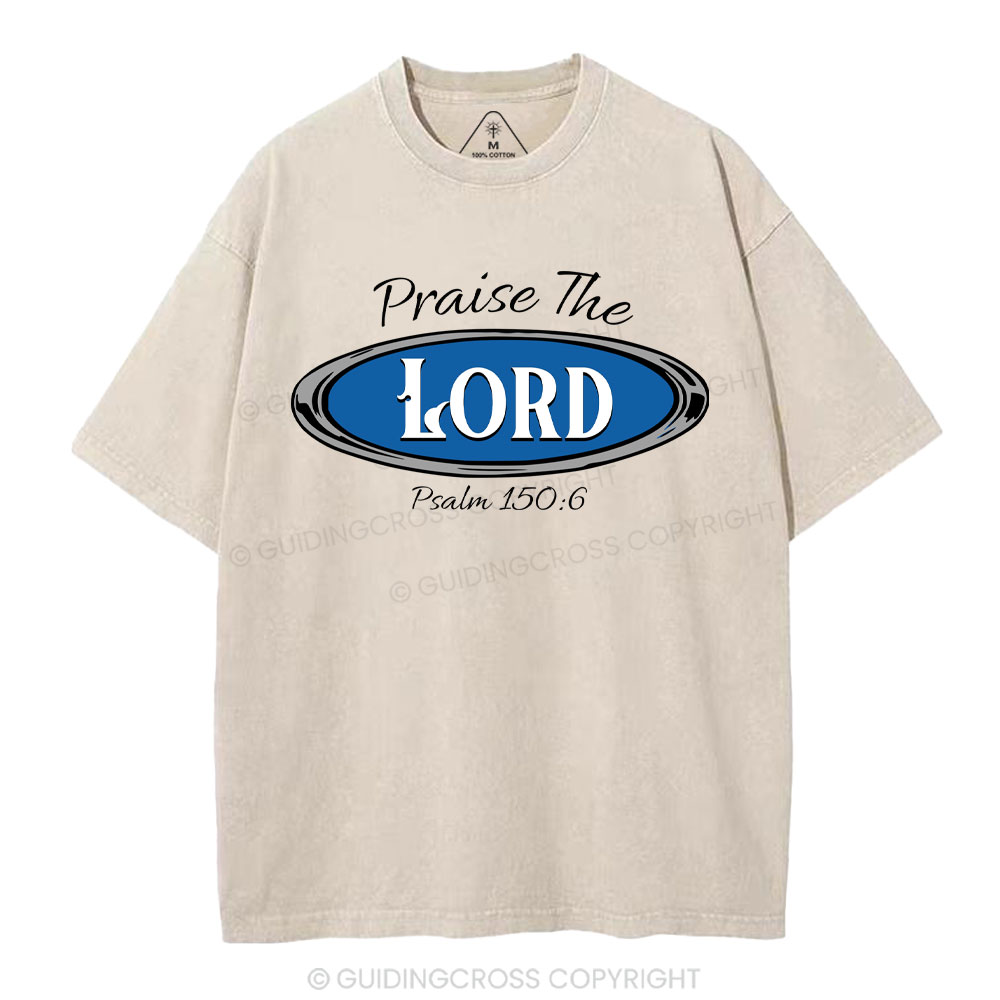Praise The Lord Christian Washed T-Shirt