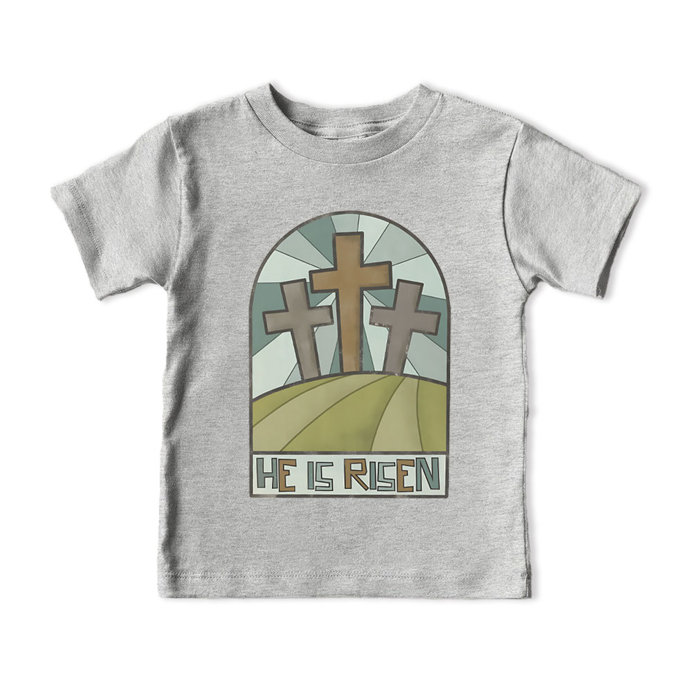 He Is Risen Christian Kid T-Shirt