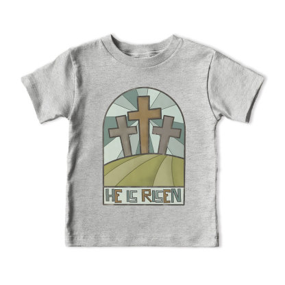 He Is Risen Christian Kid T-Shirt