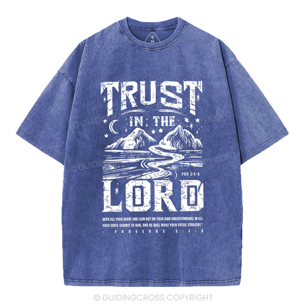 Trust In The Lord Christian Washed T-Shirt