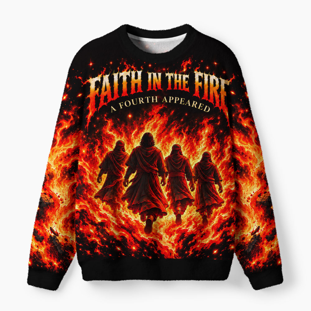 Faith In The Fire Furry Christian Lightweight Sweater