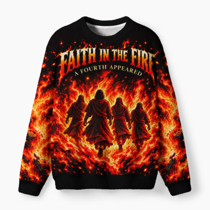 Faith In The Fire Furry Christian Lightweight Sweater