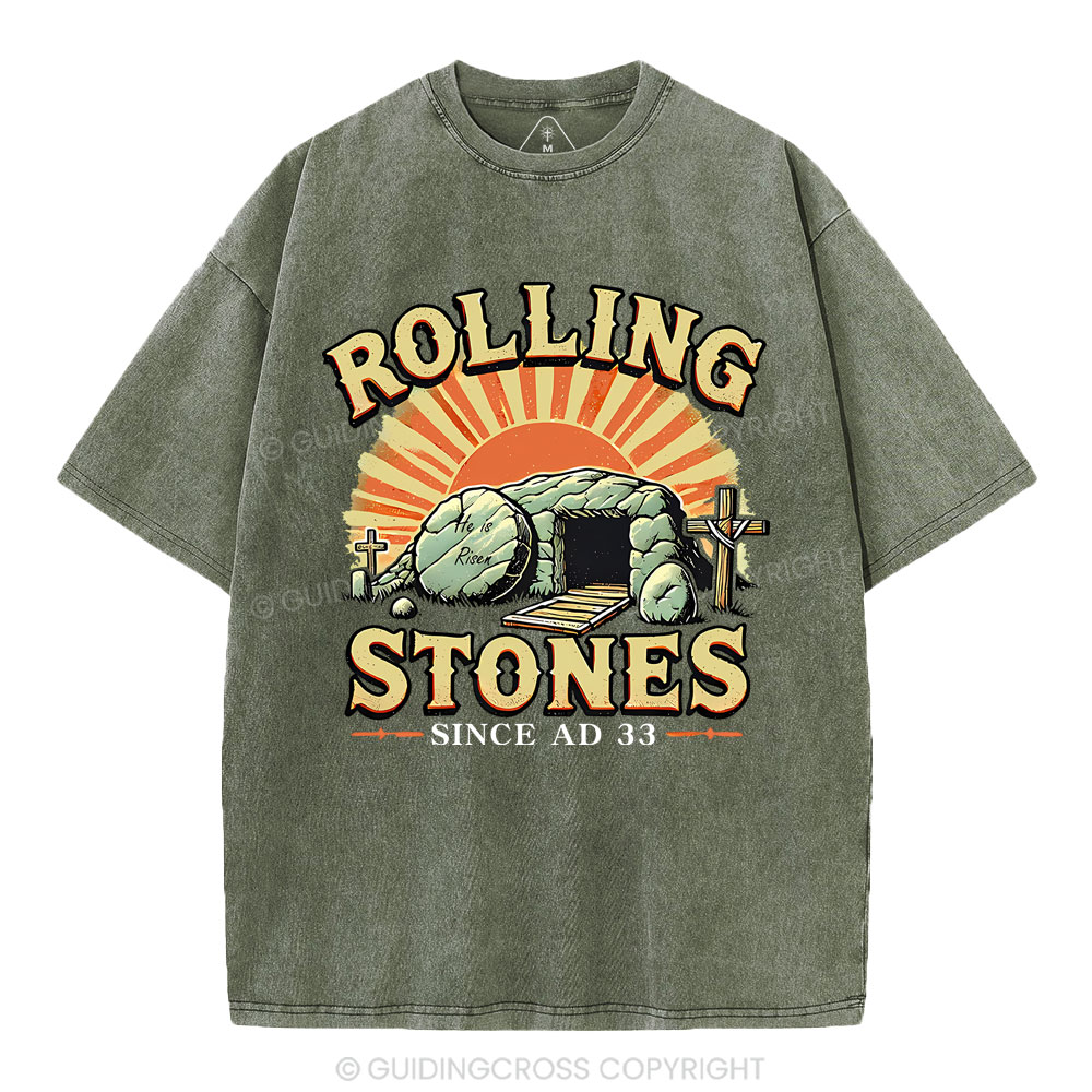 Rolling Stone Street Christian Washed T-Shirt