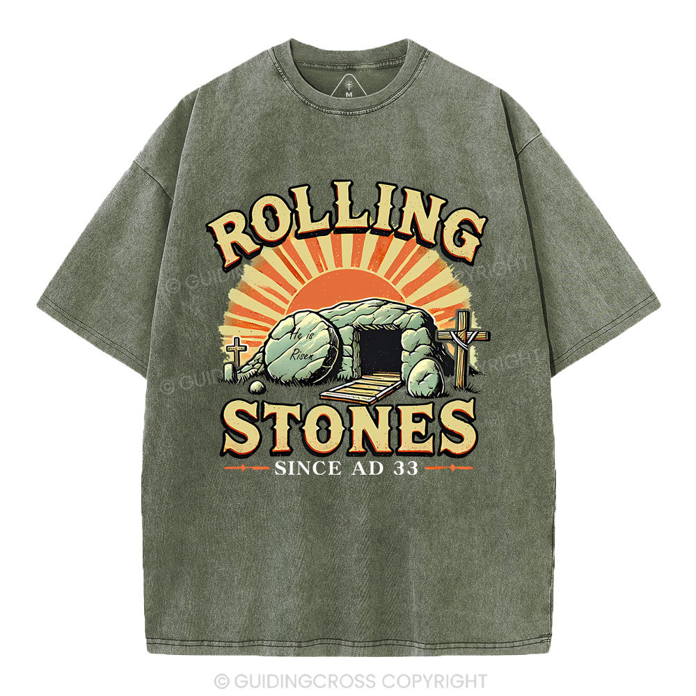 Rolling Stone Street Christian Washed T-Shirt
