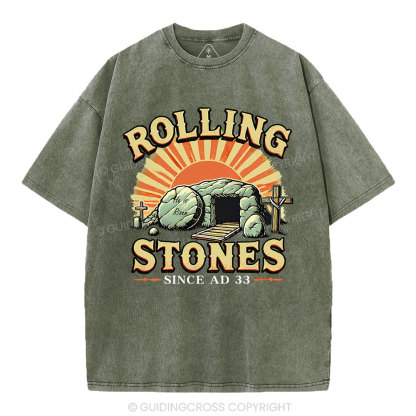 Rolling Stone Street Christian Washed T-Shirt