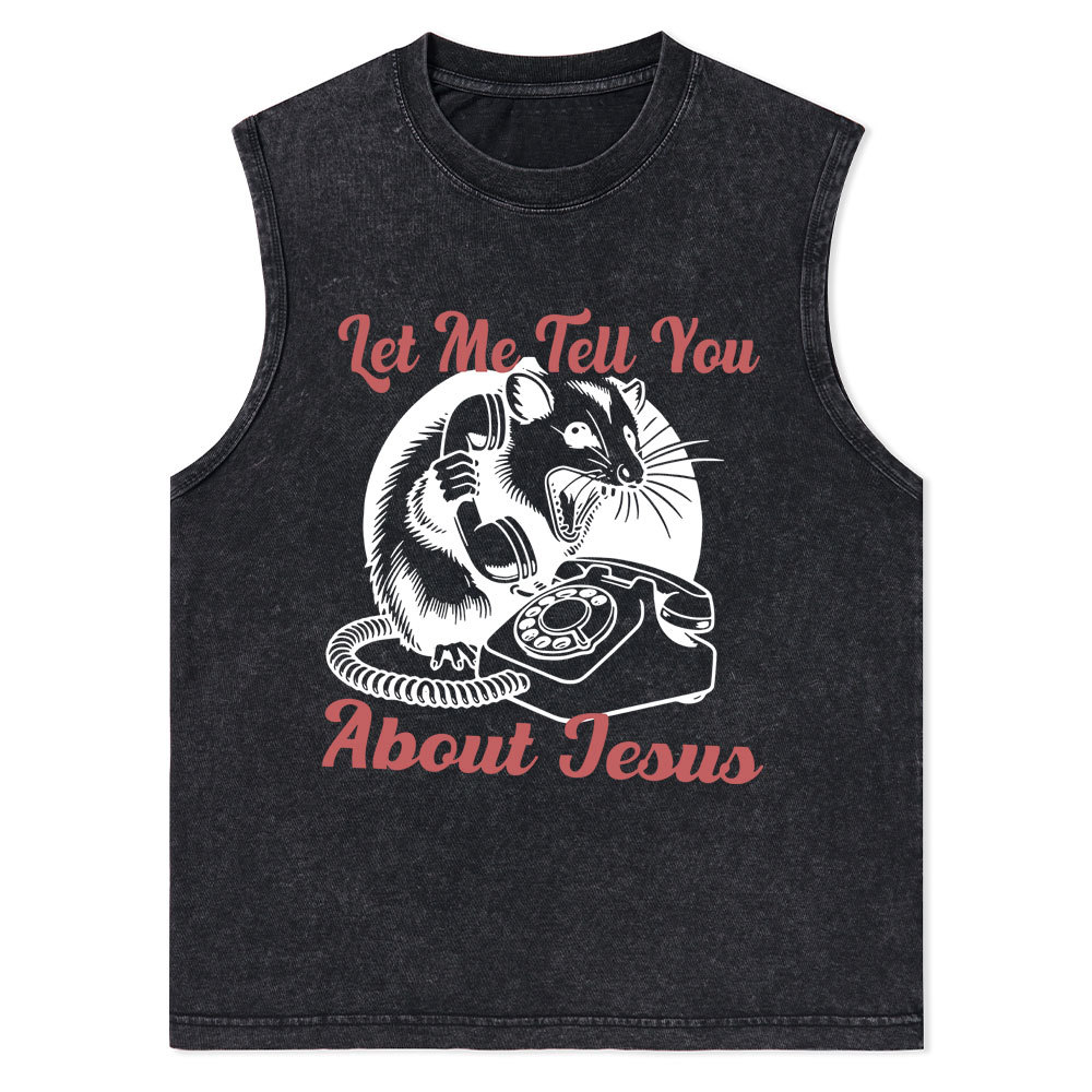 Sample Christian Washed Tank Top Sale - GuidingCross