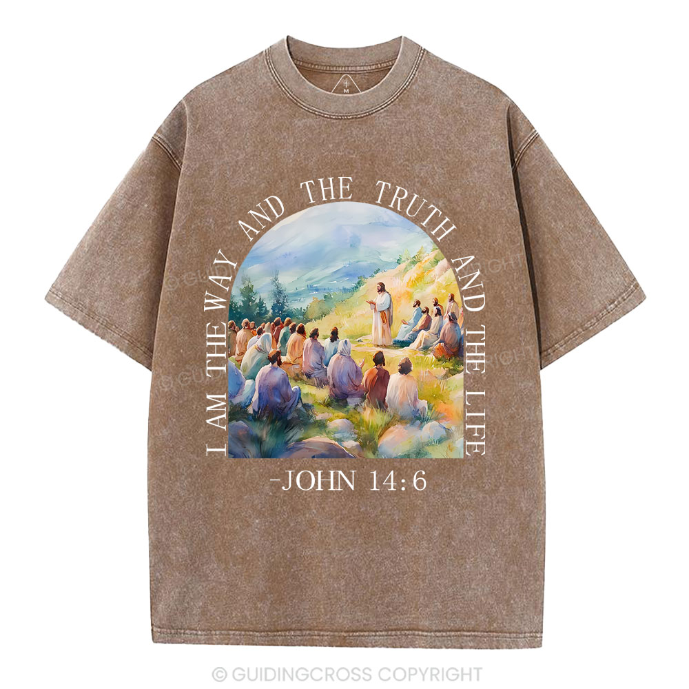 I Am The Way And The Truth Christian Washed T-Shirt