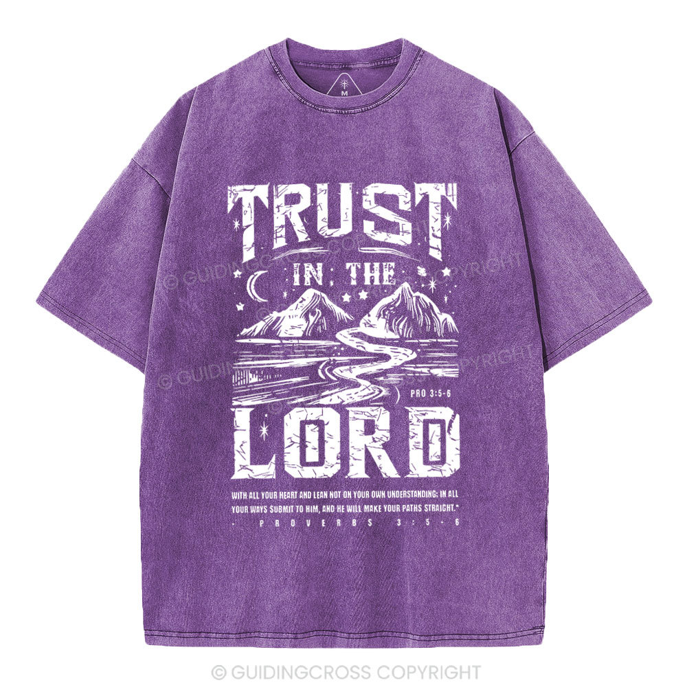 Trust In The Lord Christian Washed T-Shirt