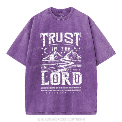 Trust In The Lord Christian Washed T-Shirt