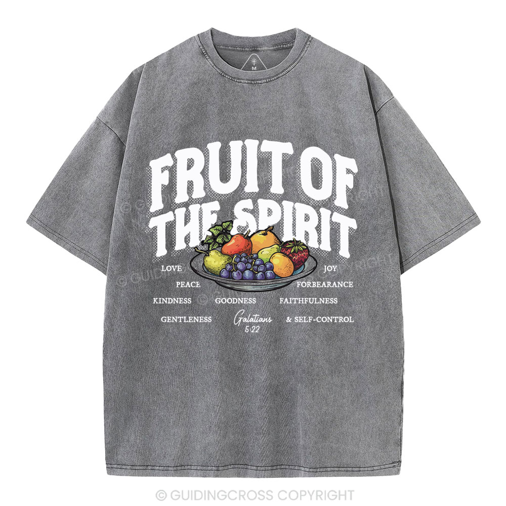 Fruit Of The Spirit Christian Washed T-Shirt