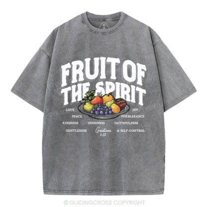 Fruit Of The Spirit Christian Washed T-Shirt