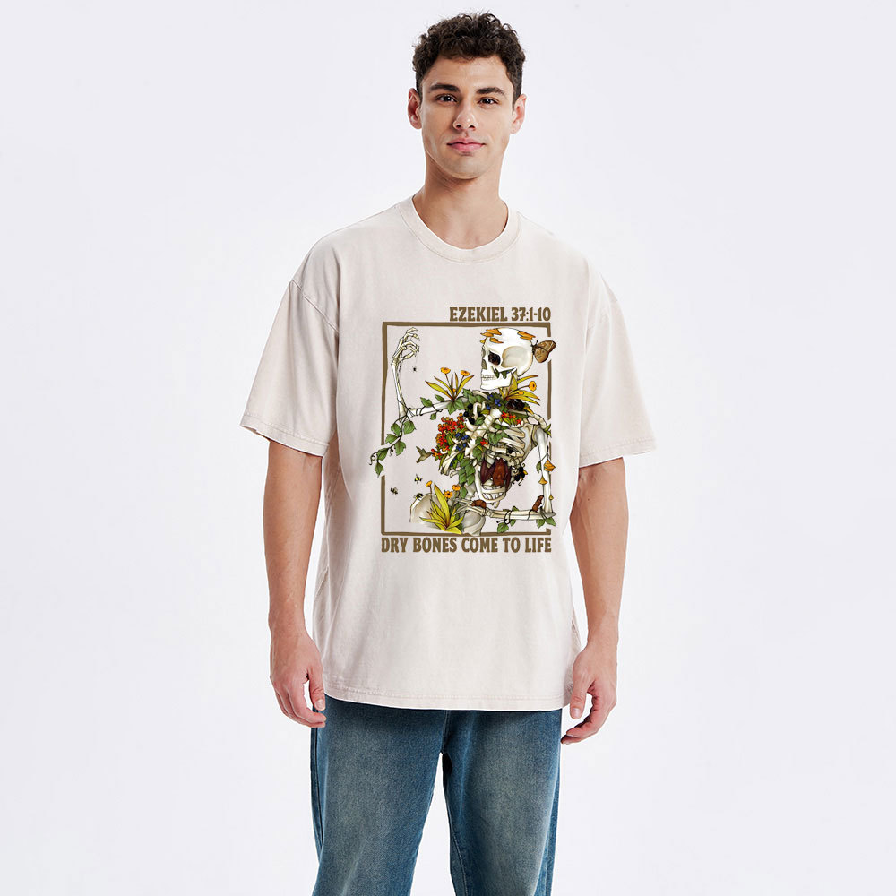 Dry Bones Come To Life Christian Washed T-Shirt