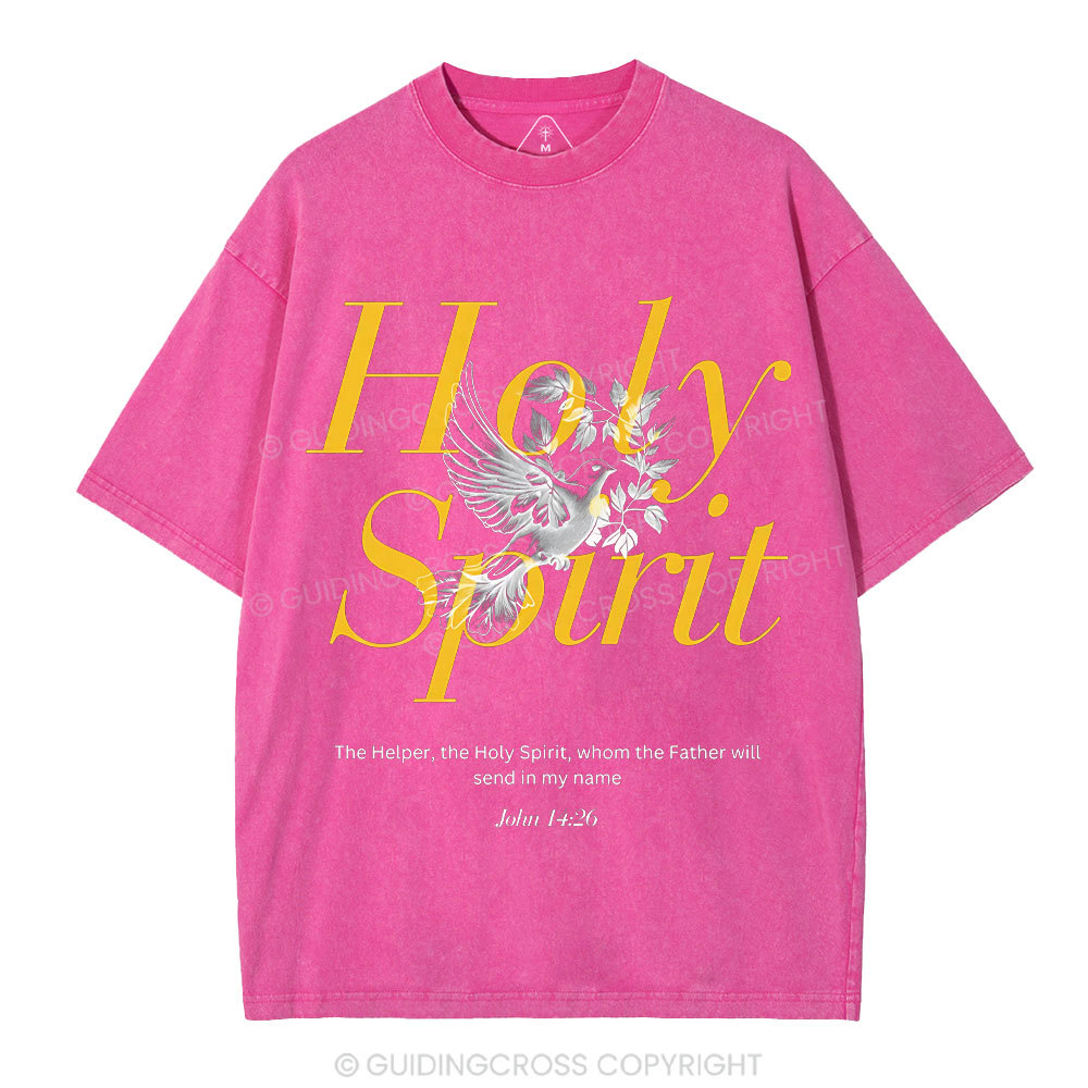 Holy Spirit Christian Washed T-Shirt