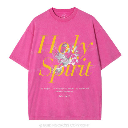 Holy Spirit Christian Washed T-Shirt