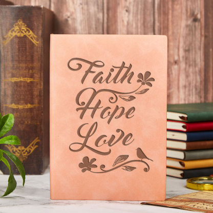 faith Hope Love Christian Notebook