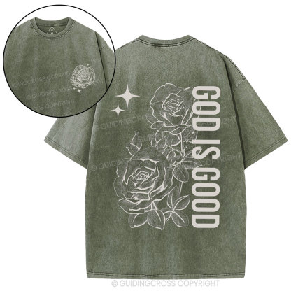 God Is Good Christian Washed T-Shirt