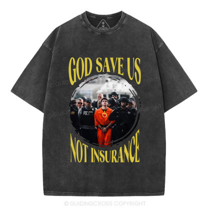 God Save Us Christian Washed T-Shirt