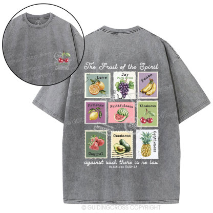 Fruit Of The Spirit Christian Washed T-Shirt