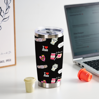 Personalized Cross Tumbler