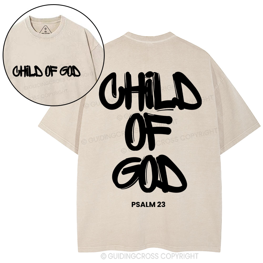 Child Of God  Christian Washed T-Shirt