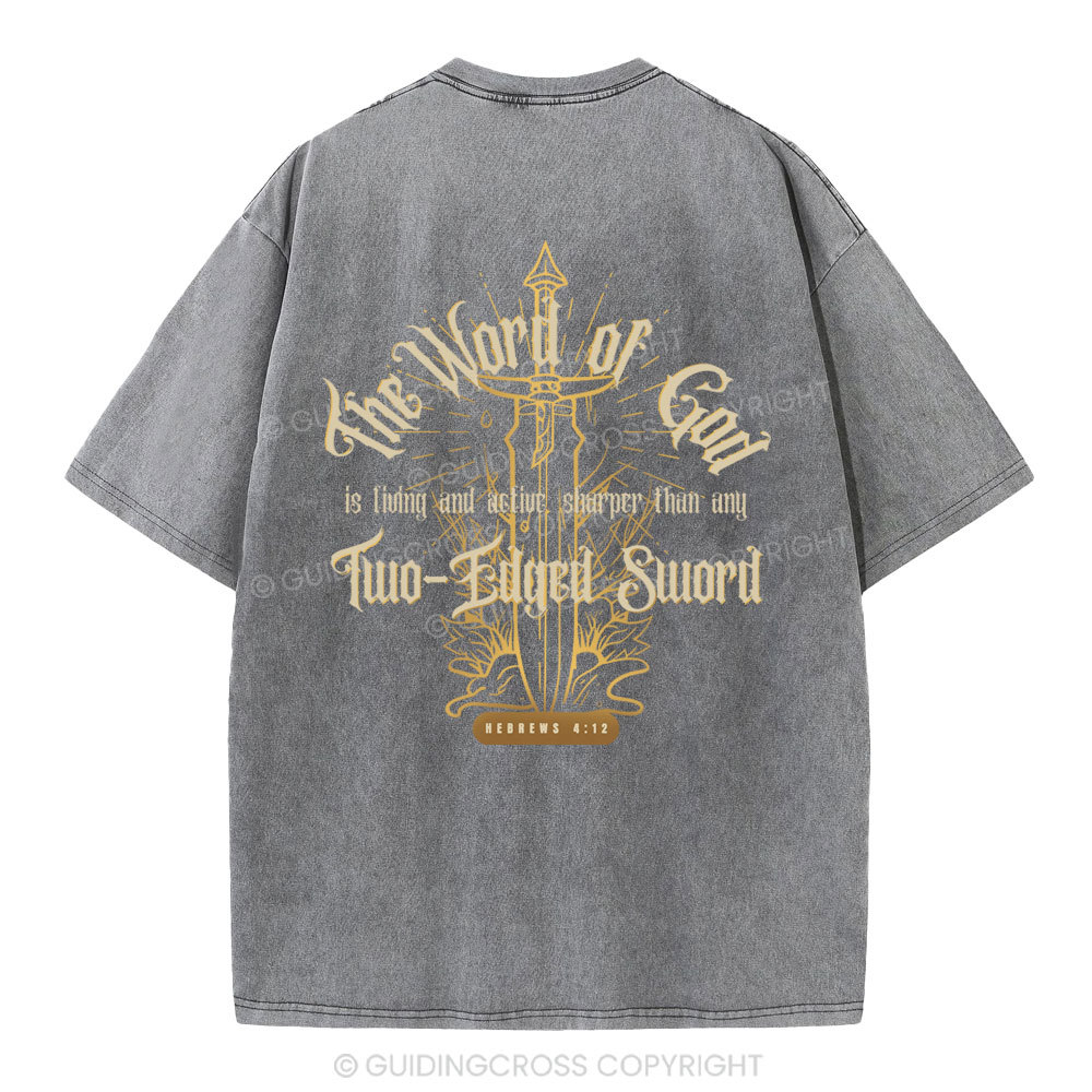 The Word Of God Christian Washed T-Shirt