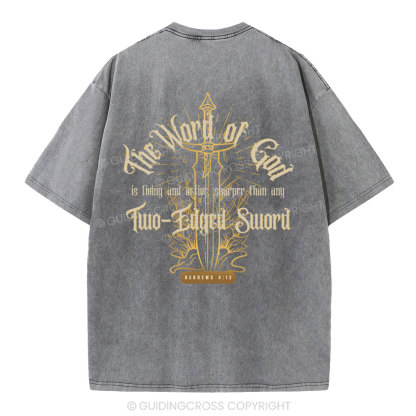 The Word Of God Christian Washed T-Shirt
