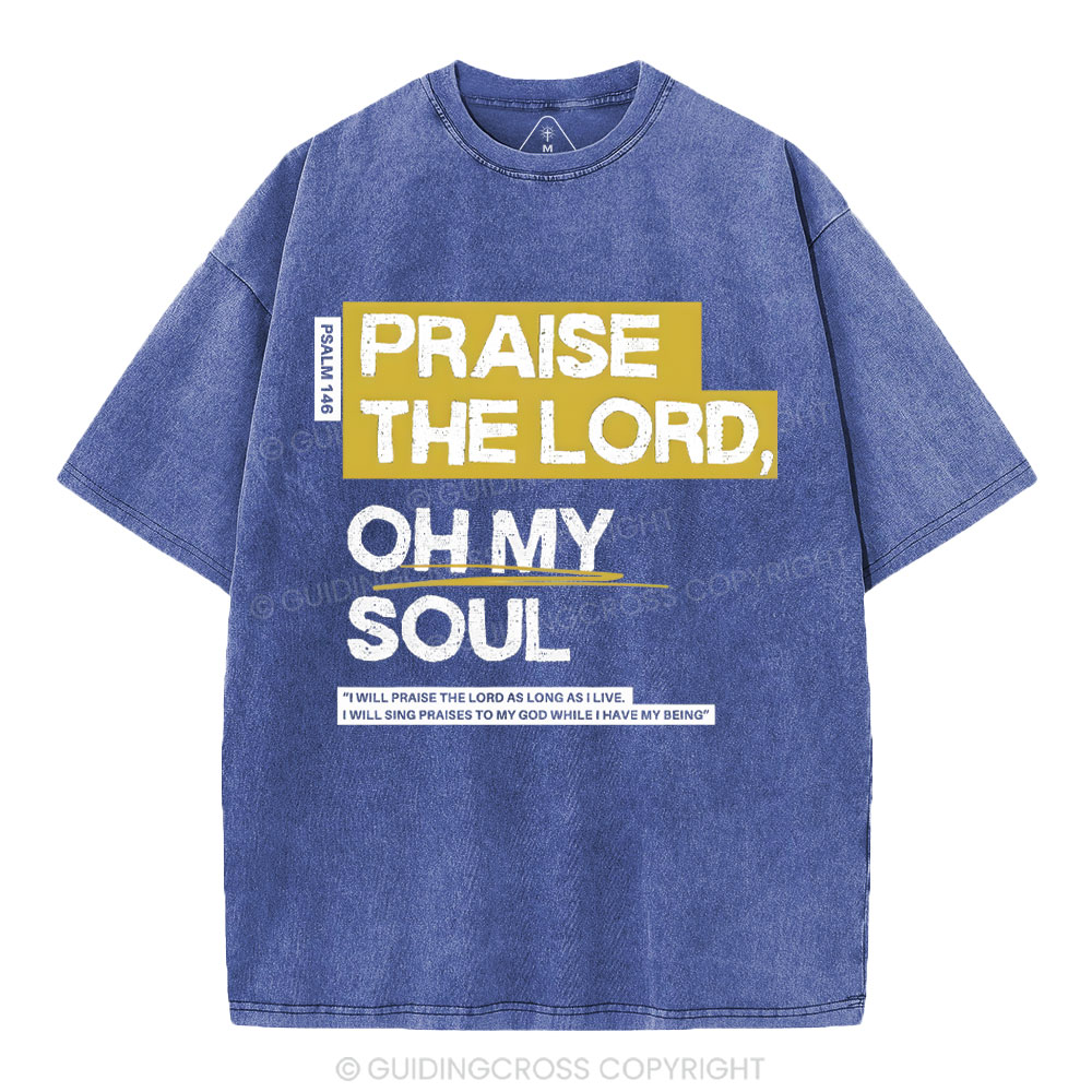 Praise The Lord Christian Washed T-Shirt