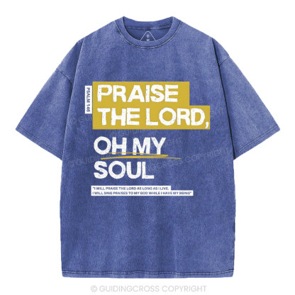 Praise The Lord Christian Washed T-Shirt