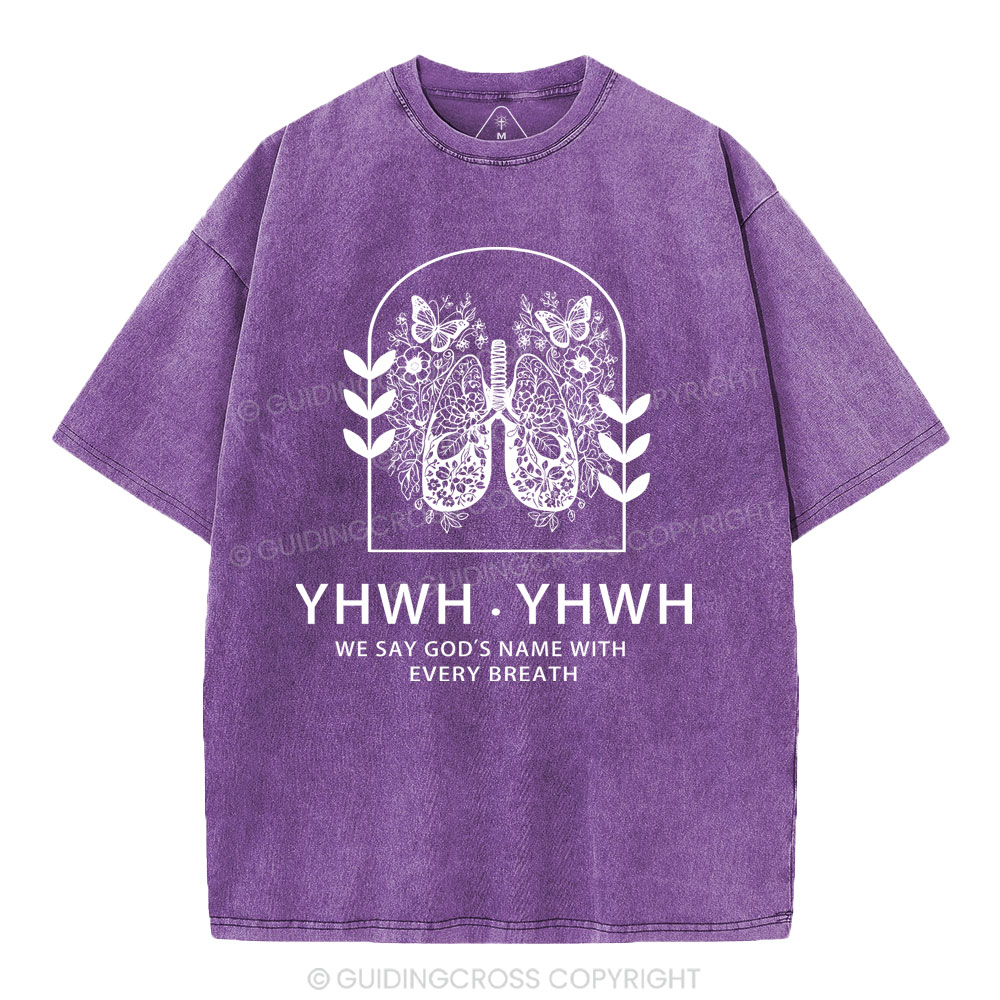 YHWH Christian Washed T-Shirt