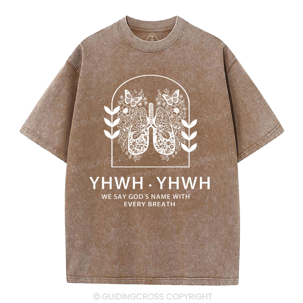 YHWH Christian Washed T-Shirt