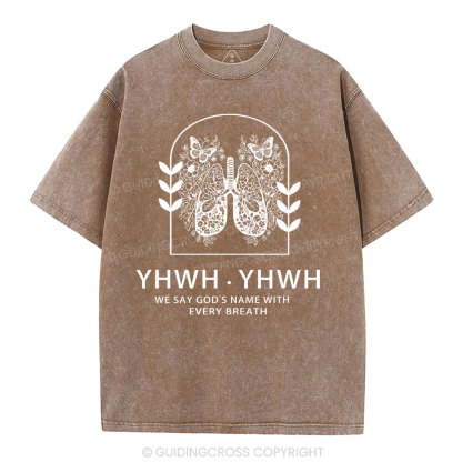 YHWH Christian Washed T-Shirt