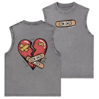 I'm OK Christian Washed Tank Top