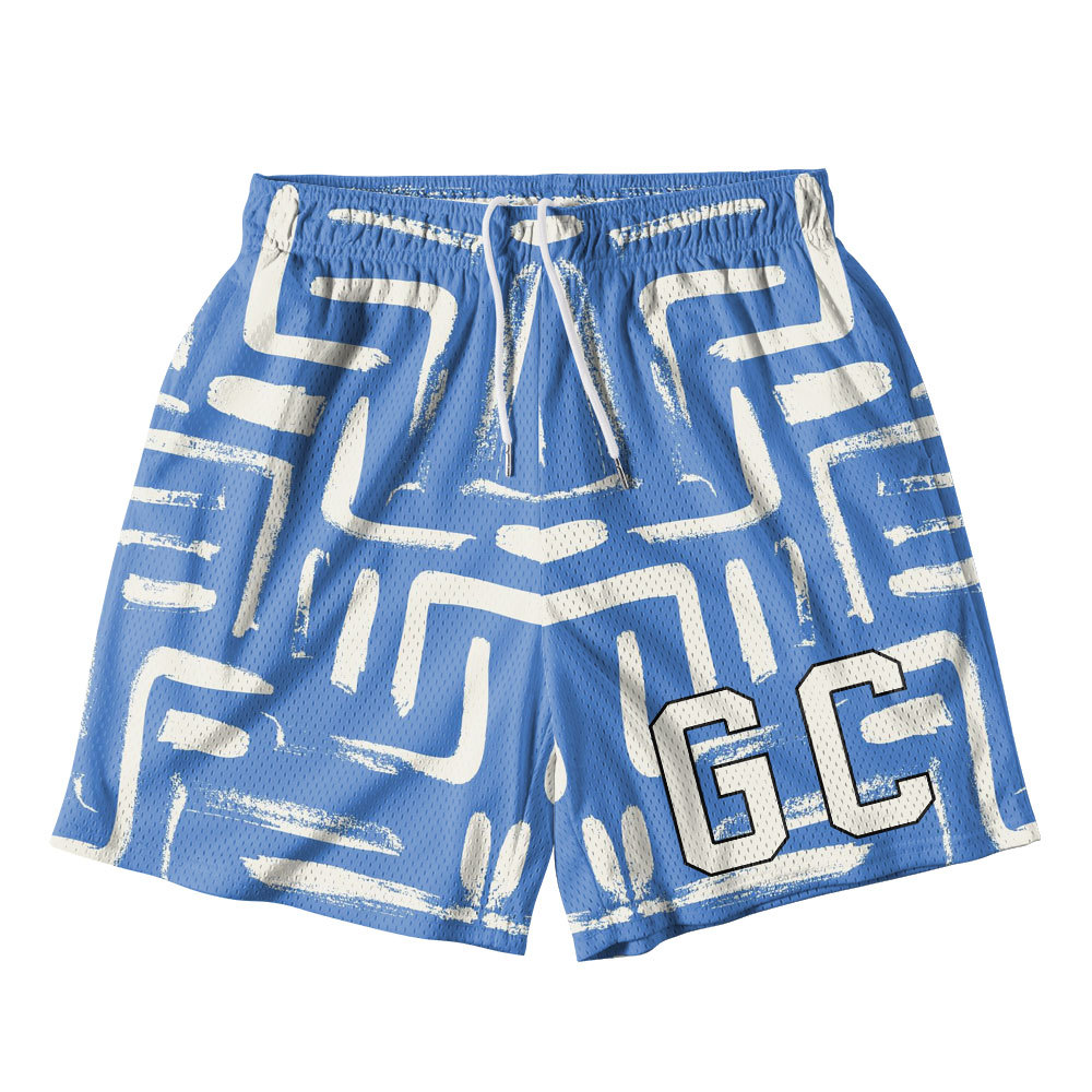 Curious Geometry Christian Mesh Shorts