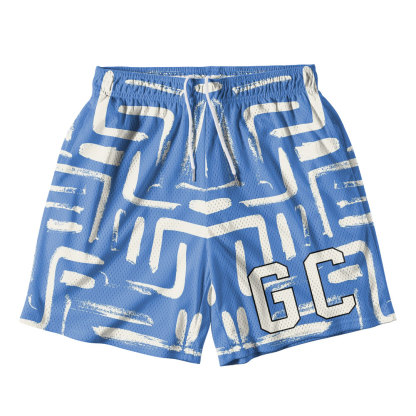 Curious Geometry Christian Mesh Shorts