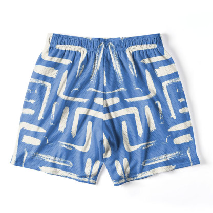 Curious Geometry Christian Mesh Shorts