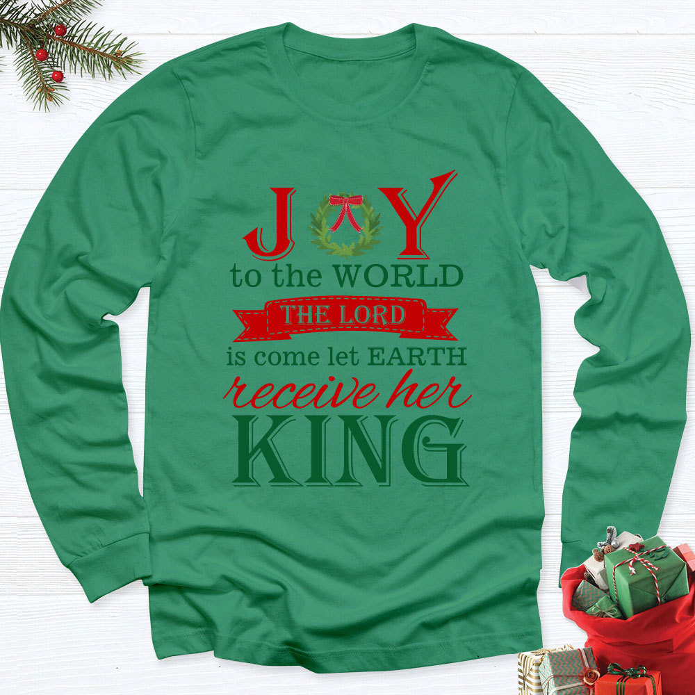 Joy To The World Christian Long Sleeve T-Shirt