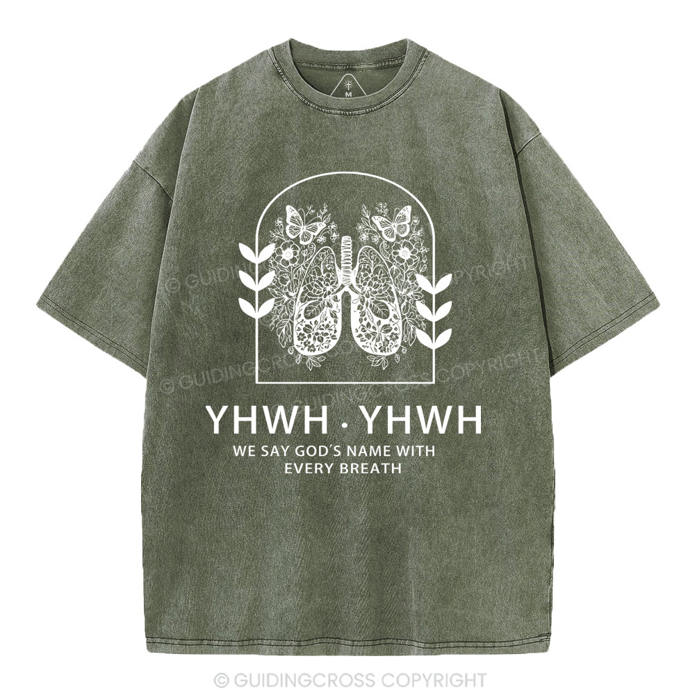 YHWH Christian Washed T-Shirt