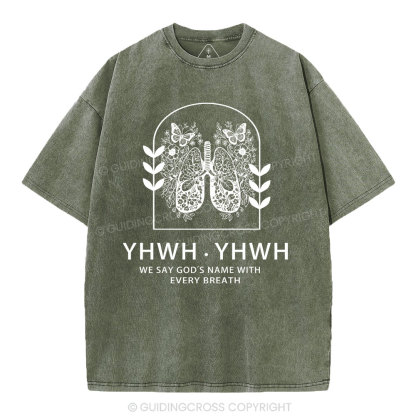 YHWH Christian Washed T-Shirt