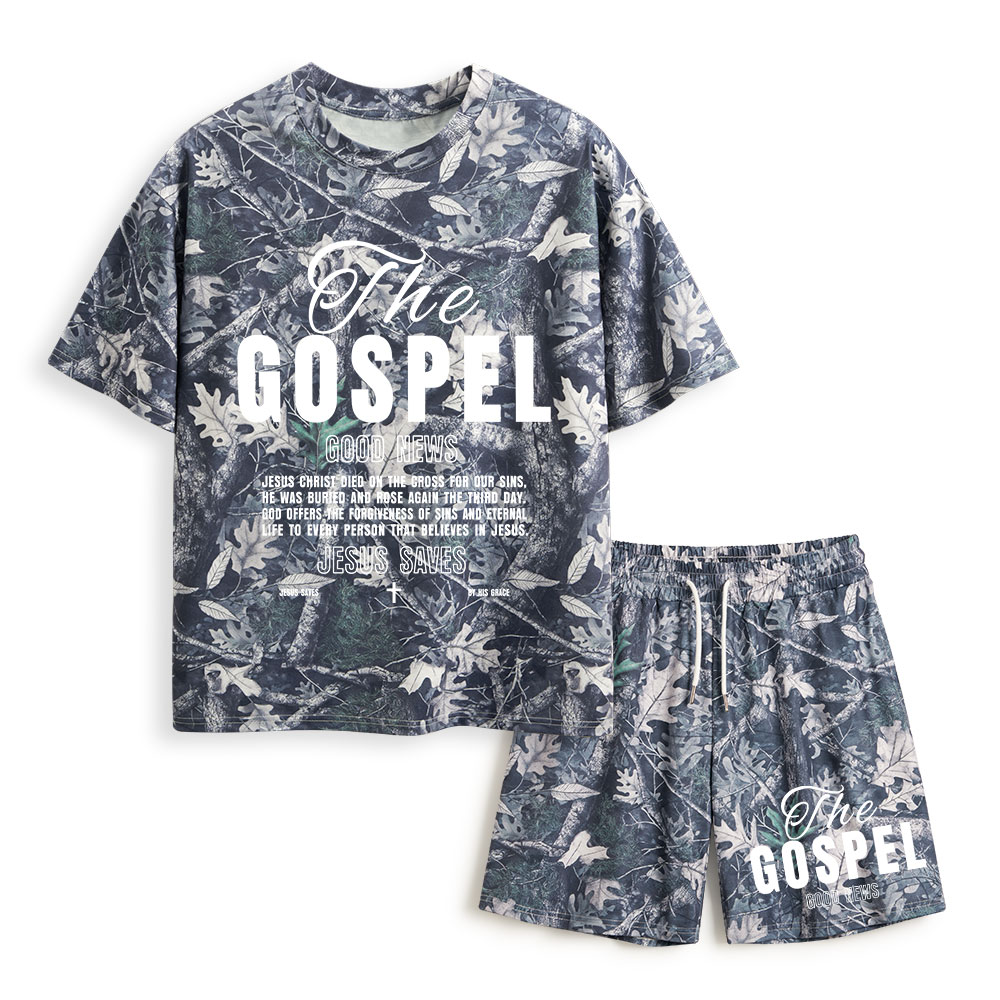 The Gospel Christian Camo T-Shirt & Shorts