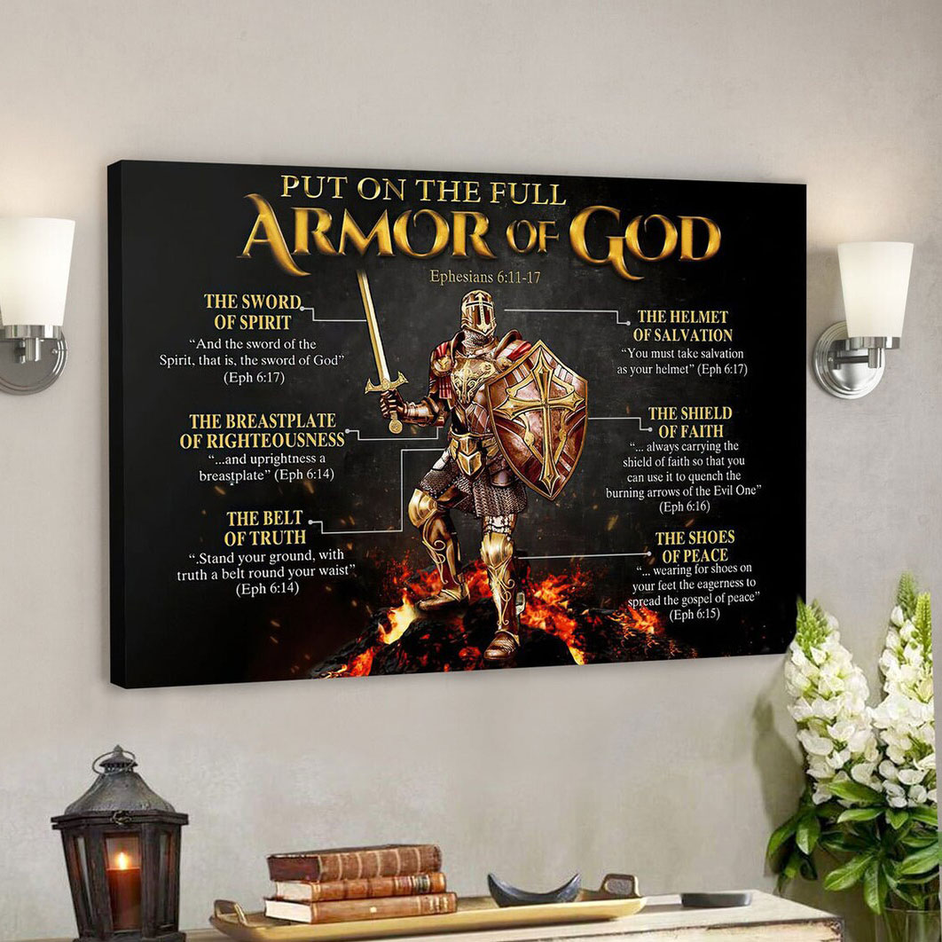 Put On The Full Armor Of God Canvas Wall Art
