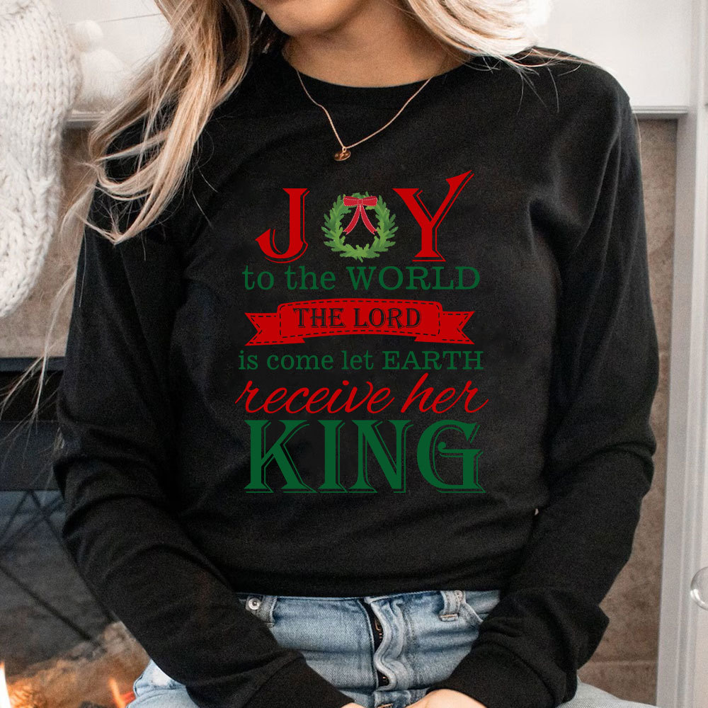 Joy To The World Christian Long Sleeve T-Shirt