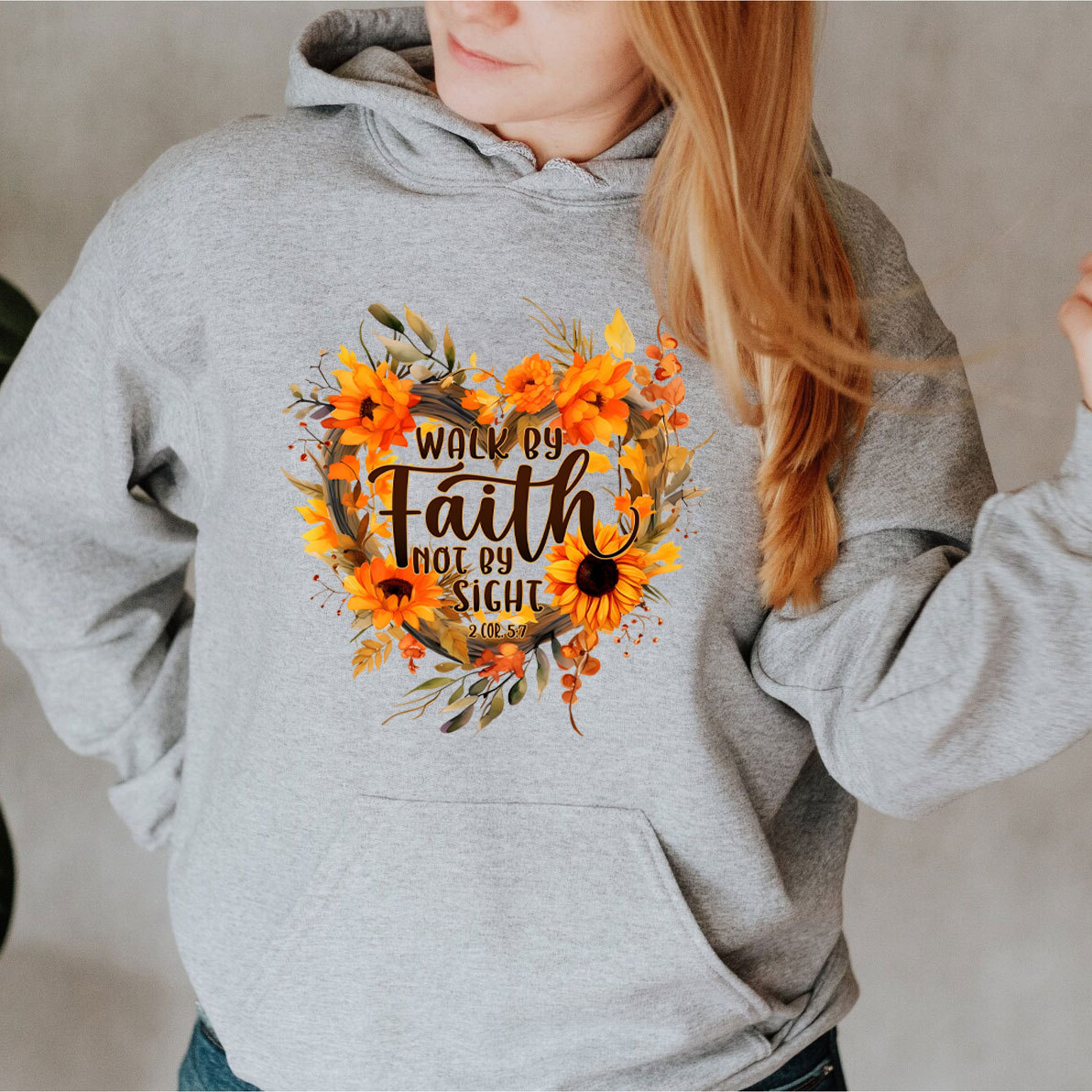 Walk By Faith Not By Sight Christian Hoodie