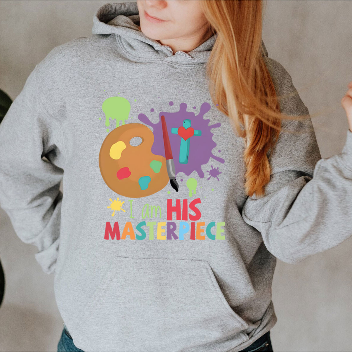 I Am His Masterpiece Christian Hoodie