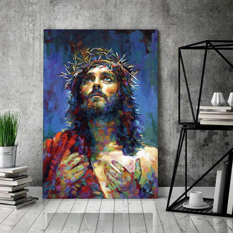 Jesus Christ Poster Canvas Wall Art