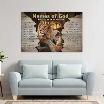 Names Of God Canvas Wall Art