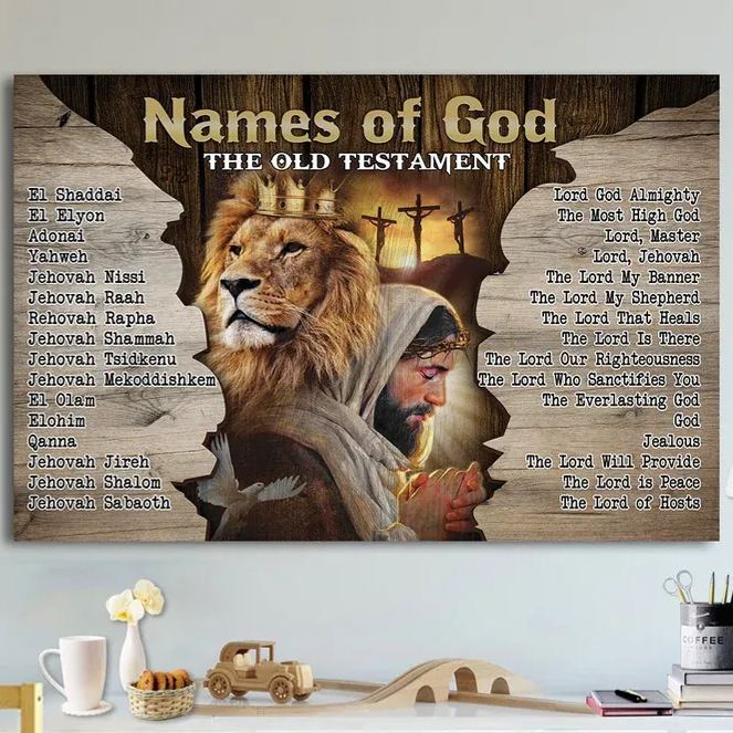 Names Of God Canvas Wall Art