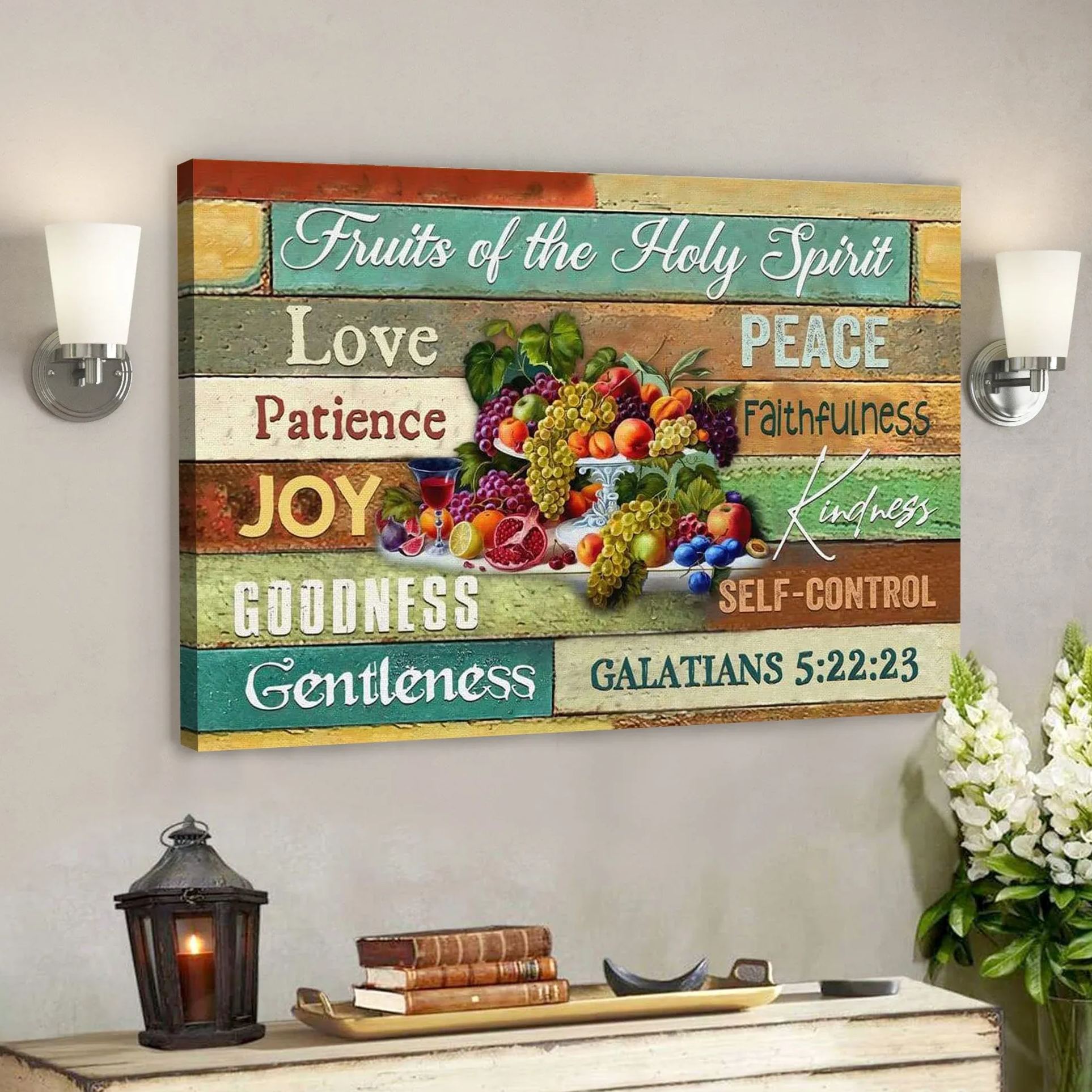 Fruits Of The Holy Spirit Canvas Wall Art