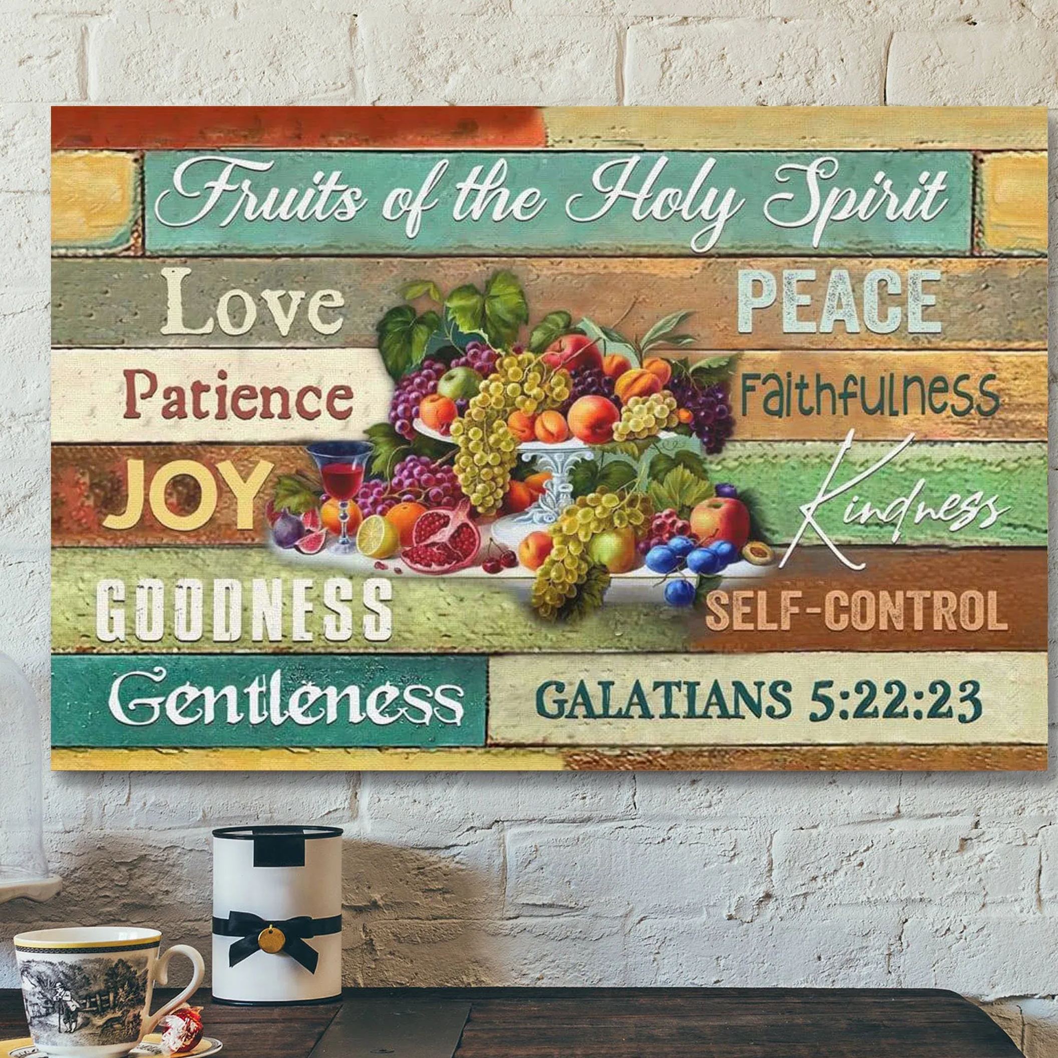 Fruits Of The Holy Spirit Canvas Wall Art
