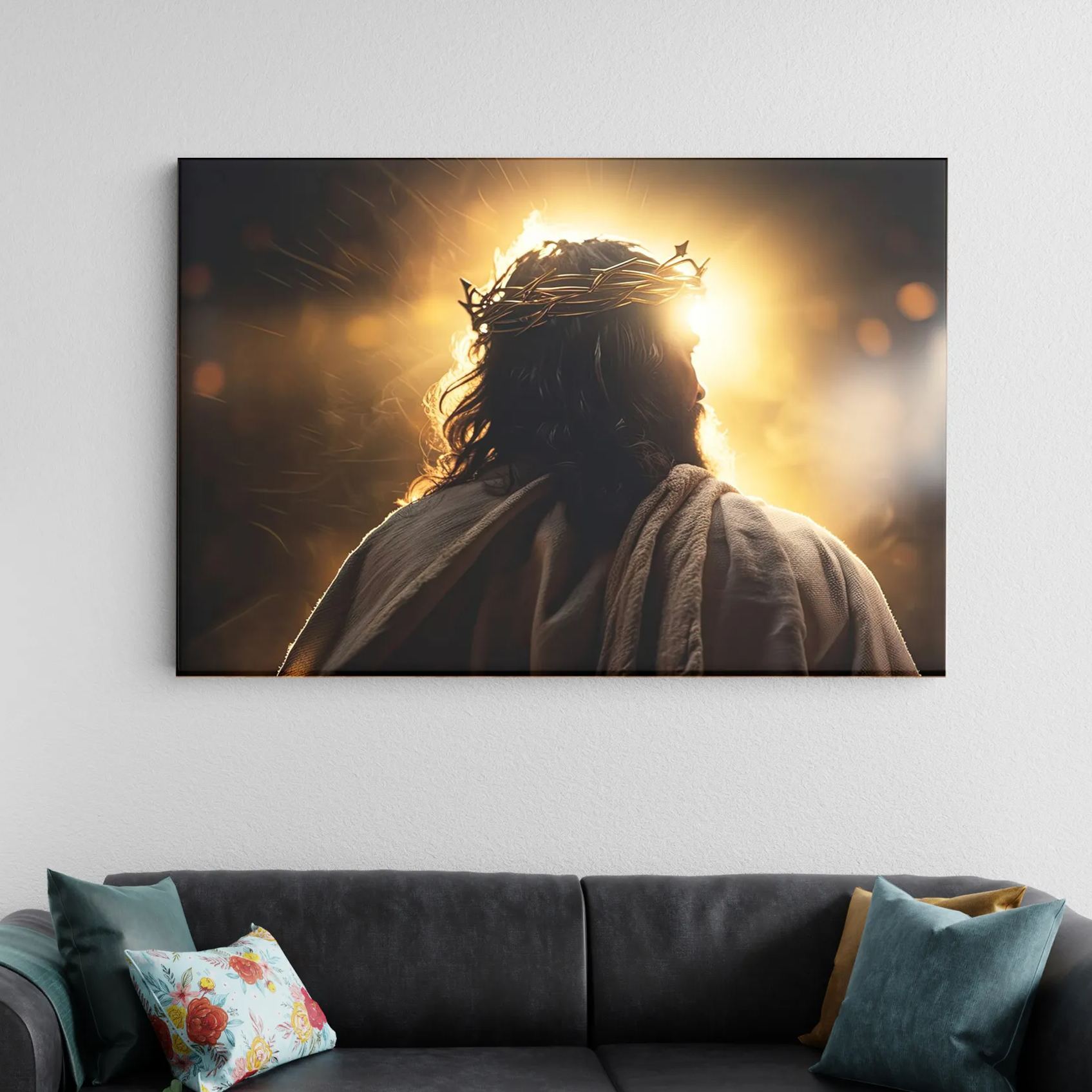 Jesus King Canvas Wall Art