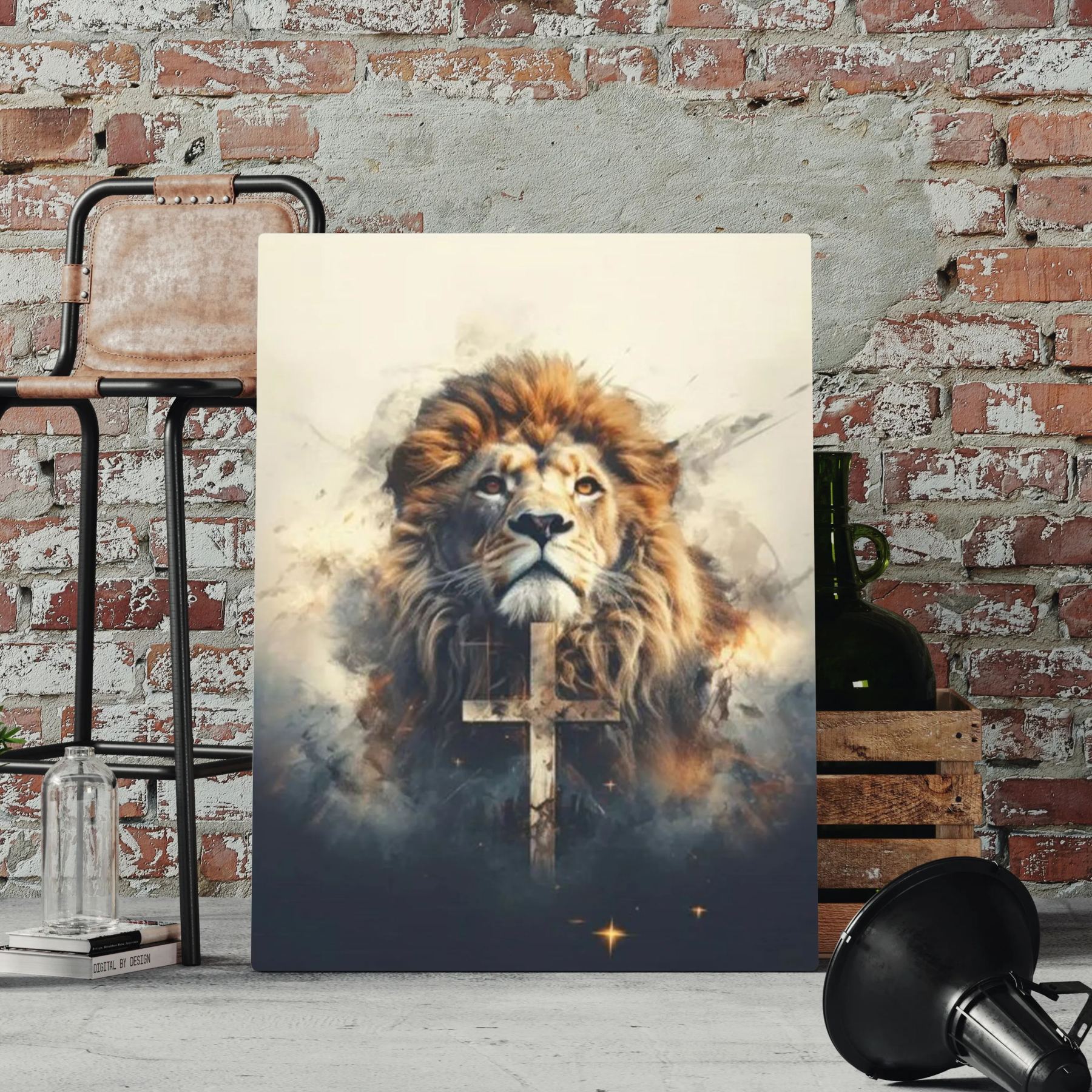 Lion Of Judah Canvas Wall Art Sale - GuidingCross